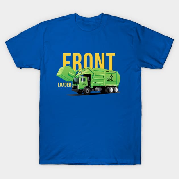 GFL Front Loader Garbage Truck T-Shirt by GarbageTrucksRule